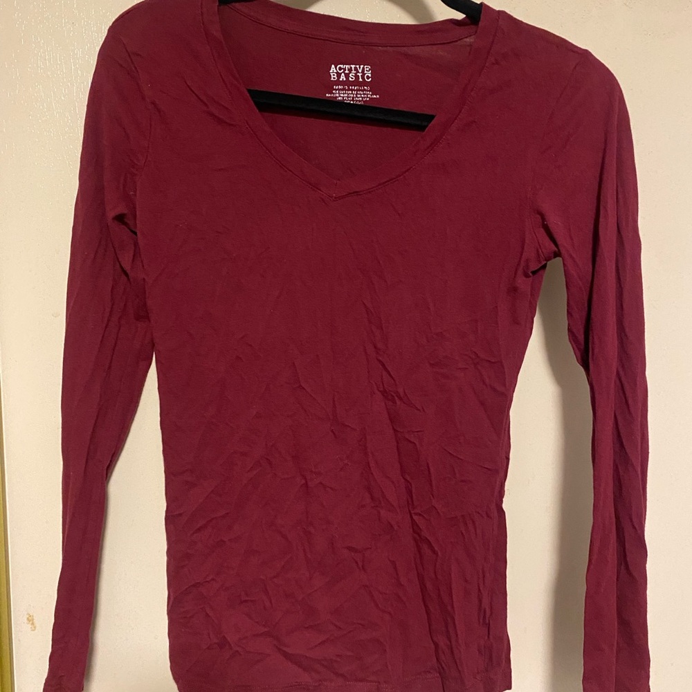 Red long sleeve size medium